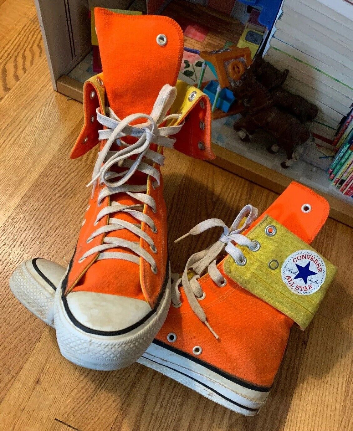 Vintage 70s 80s CONVERSE ALL STAR X - High Top Sneaker Shoes. Size Men US 8  USA.