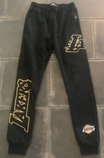 Los Angeles Lakers NBA Luxury Pro Standard Classic Jogger Pant Black $120 Small