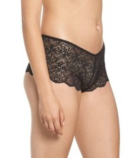Wacoal Women's Lace Impression Boyshorts 845257 Black Size L