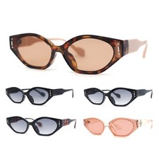 Mod Inset Lens Elegant Cat Eye Plastic Fashion Sunglasses