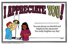 I Appreciate You Student Awards - 32 per pack - Premium Paper - Full Color