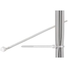 Techly Fascette Fermacavi Autobloccanti 200x2,5mm in Nylon 100pz Bianco