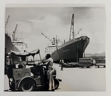 1969 Kimovsk Soviet Cargo Ship Russian Santiago Port Cuba Vintage Press Photo
