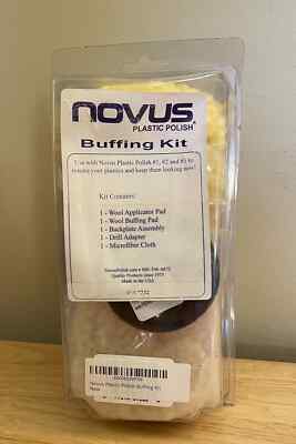NOVUS 7232 | Multi-Purpose Buffing Kit, Wool Buffing Pad, Soft Foam Buffing Pad