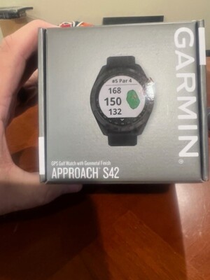 Garmin Approach S42 Golf Watch - Gunmetal/Black for sale online | eBay