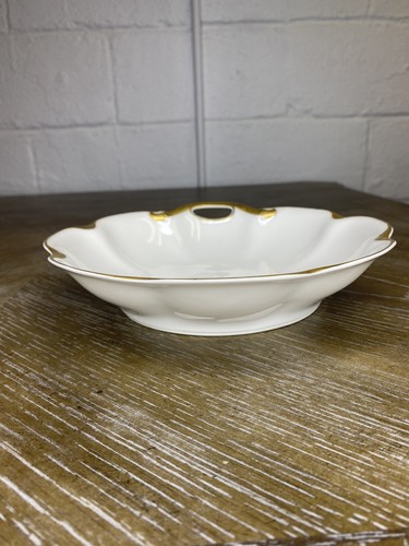 Haviland Limoges France Silver Anniversary Bon Bon Dish Candy Trinket 8 7/8" - Picture 5 of 12