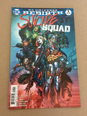 SUICIDE SQUAD # 1 NM DC COMICS 2016 JIM LEE VARIANT COVER HARLEY QUINN ...
