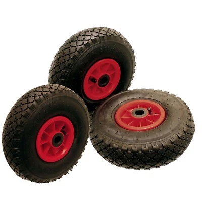 PRODUCT PRO 3 x 10" Wheels 3.00-4 (260 x 85) Pneumatic Sack Truck Barrow 20mm Axle Bore