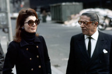 Jackie Onassis and Ari Onassis at Jackie Onassis & Ari Onass - 1971 4x6 Photo 