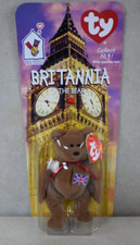 McDonald s TY Beanie Baby Britania The Bear W/ Rare Tag Errors 1993  Oakbrook