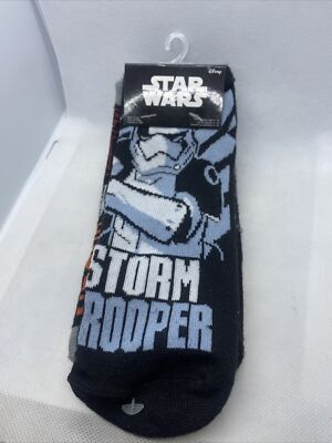 DISNEY STAR WARS 3 PACK 1 SET LOW CUT SOCKS ADULT SHOE SZ 7-12 HYP 2016 STYLE #3