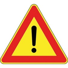 SEGNALETICA CANTIERE D/90cm Altri Pericoli- F. II 35G