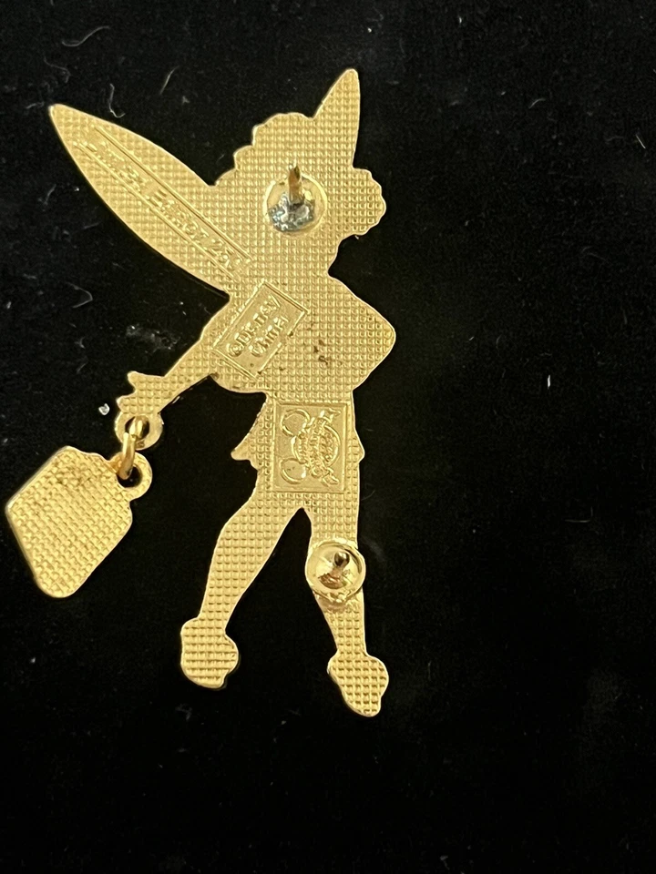 Cartera Disney Shopping Tinker Bell piedra natal azul septiembre 2009 LE 250 prendedor raro Foto 3 de 4