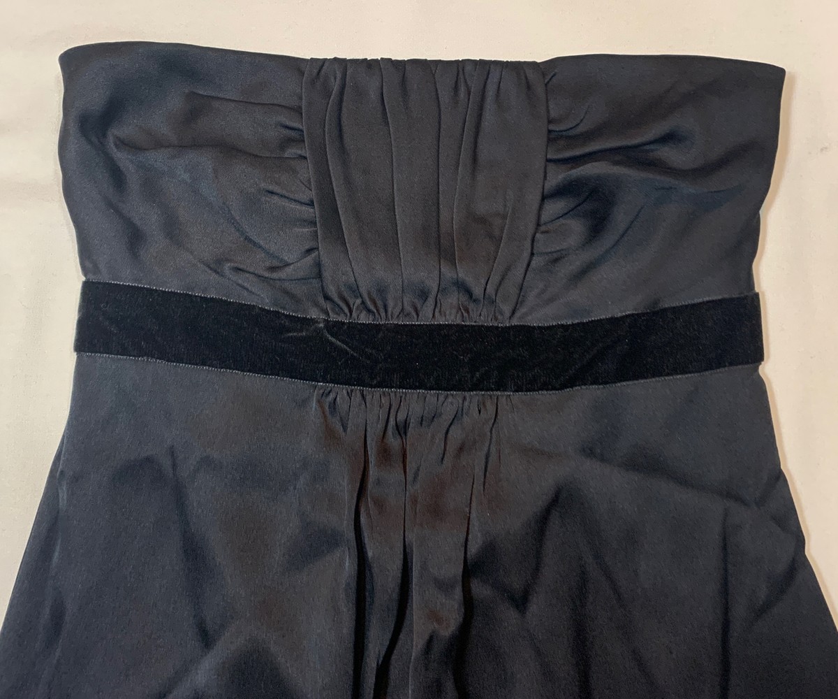 banana republic black strapless dress Sculpted Ribbed Strapless Dress