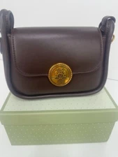 Fashionable,youthful women`s handbag,color brown,eco leater