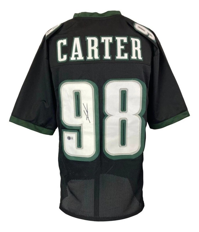 Jalen Carter Signed Philadelphia Eagles Jersey (Beckett) Ex Georgia Bulldogs DT
