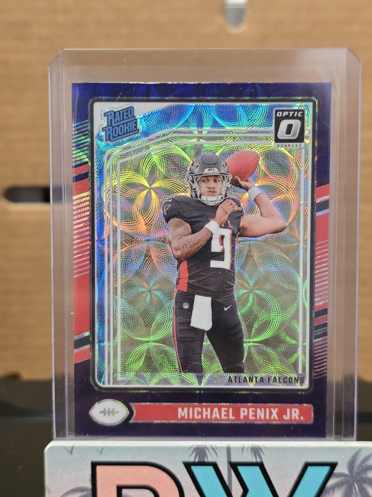 2024 Donruss Optic - Michael Penix Jr. Purple Scope #279 Rated Rookie RC Falcons