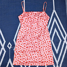 Urban Outfitters Women’s M Pink Butterfly Mini Slip Dress Square Neck Adjustable