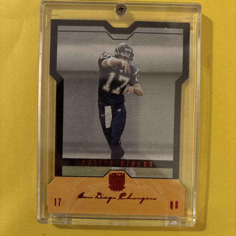 2004 FLEER SKYBOX LE PHILIP RIVERS ROOKIE RC DIE-CUT /50 Black Border Red SSP