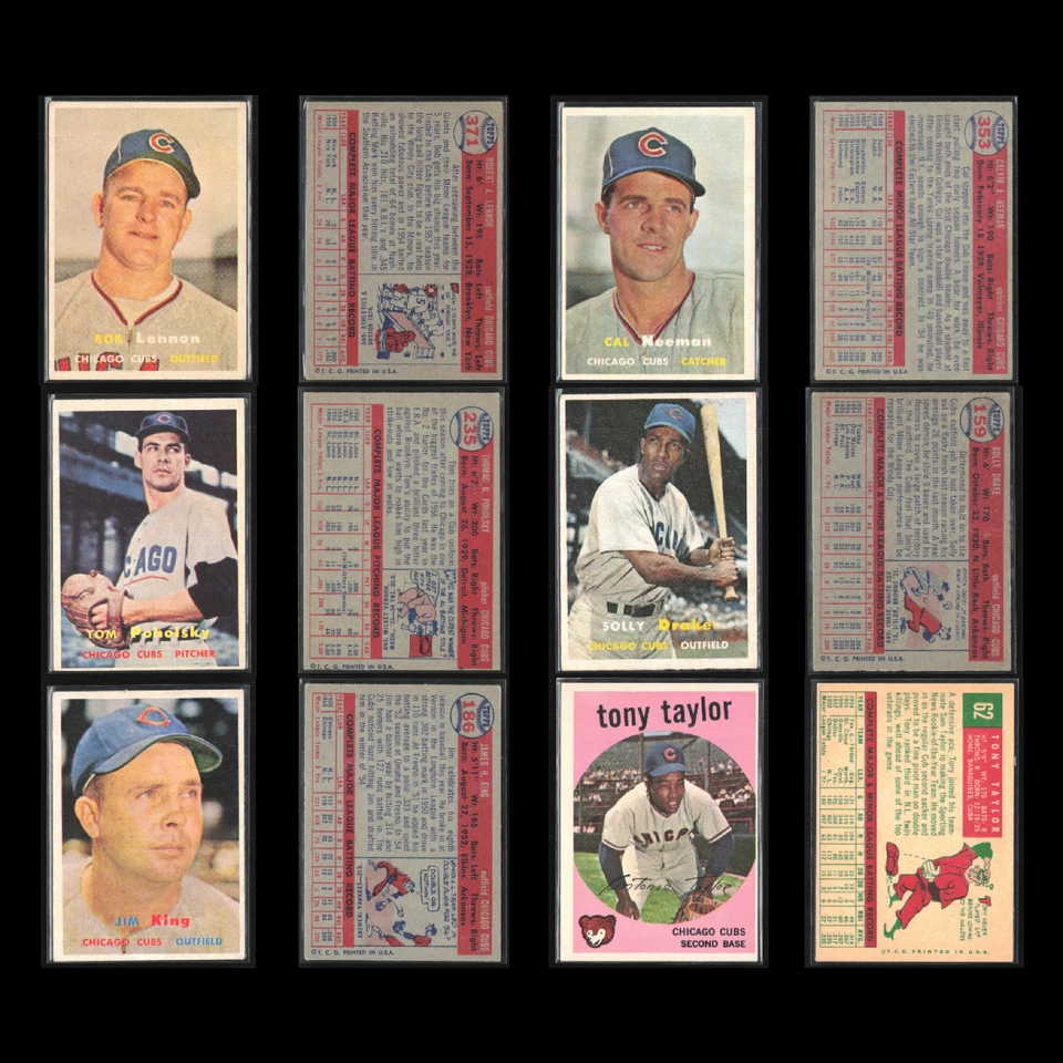 Lote de 50 tarjetas de béisbol de los Chicago Cubs de colección sin duplicados Topps distribuidor a granel en muy buena condición Foto 3 de 4