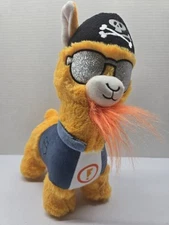 Biker Llama Plush 12" Orange and Black Hat Rare Stuffed Toy Gifts