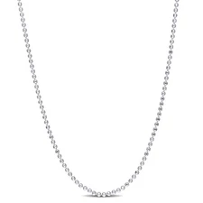 AMOUR Ball Chain Necklace In Sterling Silver, 18 In
