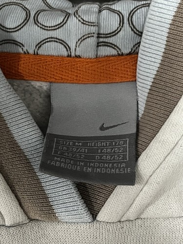 Vintage 2000's Nike Total 90 T90 Pullover Hoodie Ivory M - Picture 11 of 11