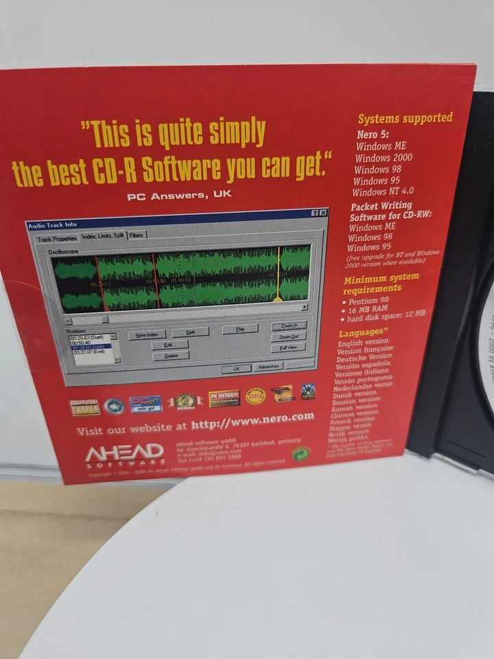 Vintage Nero 5 Burning ROM CD Burning Software - SERIAL # INCLUDED!!! - Image 4 of 4