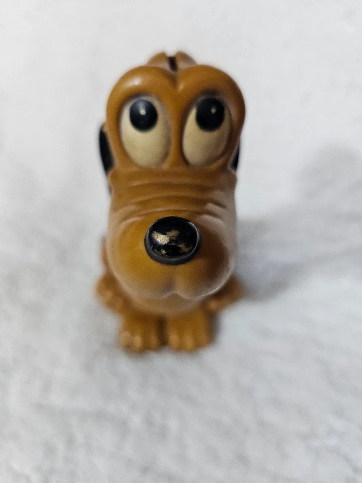 Vintage Banamex Vinilos Romay Pluto Piggie Doggie Bank 8.5" Brown Disney Cartoon - Image 2 of 4