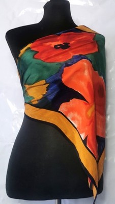 The Scarf source Seidentuch. Gebraucht in gutem Zustand. 100% Seide. 89cm*89cm