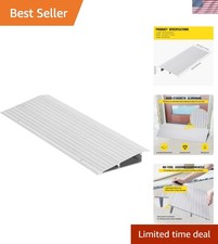 Door Threshold Ramp 2" Rise Door Ramp Aluminum Entry Ramp or Doorways Rated 8...