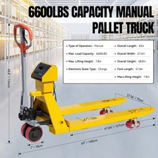 Heavy Duty Pallet Jack Scale - 6600 LBS - close-up view