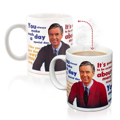 Mister Rogers Sweater Heat-Reveal Ceramic Mug | Holds 16 Ounces