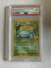 2021 Pokemon Celebrations Venusaur Holo PSA 9 MT Classic Coll Base Set #15