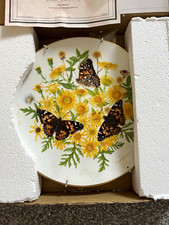 Royal Grafton Beauty of Butterflies Painted Lady 1990 Limited Ed Plate
