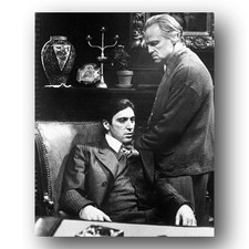 Marlon Brando Al Pacino Photo 8x10 The Godfather 1972 Francis Ford Coppola