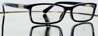 Originale JIMMY CHOO JC283 807 Eyeglasses BLACK New Plastic 53-14-140 Italy