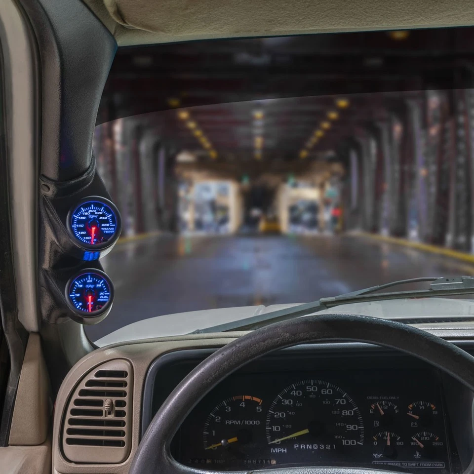 Датчики температуры воды и коробки передач GlowShift B7 + капсула для 00–07 Chevy Silverado - Изображение 2 из 4