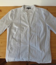 Damenbluse, Gr. 40, More & More, hellblau/weiß dezente Streifen, sehr guter Zust