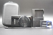 EXC w/SD Canon IXY 210 Black Digital Camera 10x IS Wi-Fi Case Charger Tested