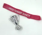 VINTAGE 1960s MATTEL BARBIE FRANCIE "MISS TEENAGE BEAUTY #1284 TROPHY AND SASH