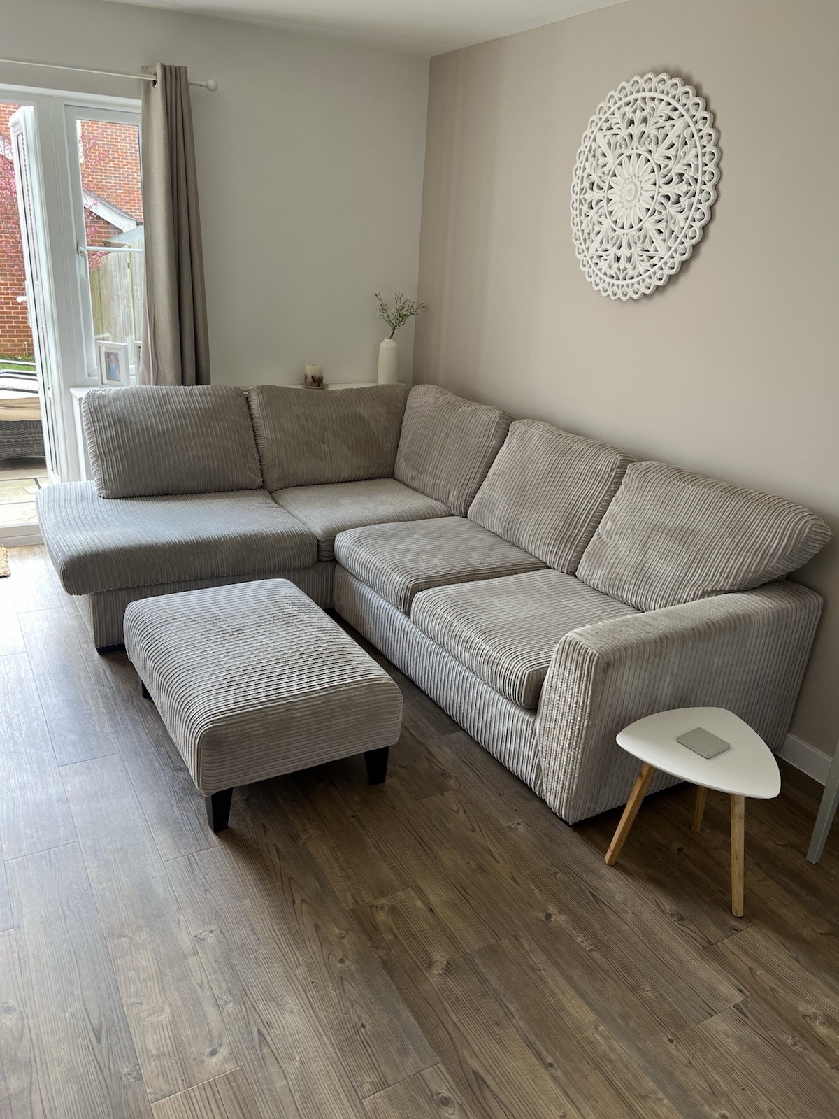 DFS Heydon Right Hand Facing Corner Sofa with Footstool