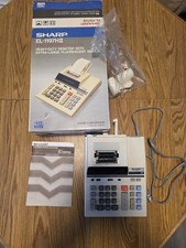 Sharp EL-1197H II Heavy-Duty Printing Calculator 10-Digit Display Tested w/ Box
