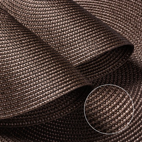 Round Braided Placemats Set of 6 Table Mats for Dining Tables Woven Washable ... - Picture 4 of 7