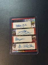 2023 Leaf Eclectic - Multigraphics Quad Autographs Trey Benson, Ainias Smith,...