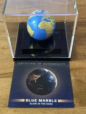 2023 Barbados Blue Marble Glow in the Dark 3oz Silver Shaped Gold Gilded Coin