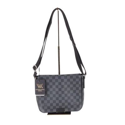 LOUIS VUITTON District PM Damier Graphite N41260 Shoulder Bag Original...
