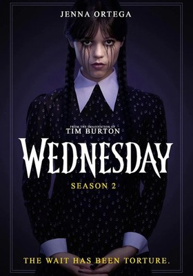 Wednesday Season 2 DVD | Jenna Ortega | Tim Burton | English Audio