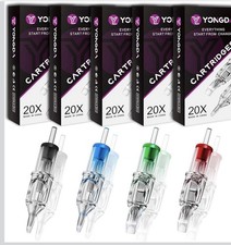 Tattoo Needle Cartridges - 100 Assorted Round Liner Shader Needles