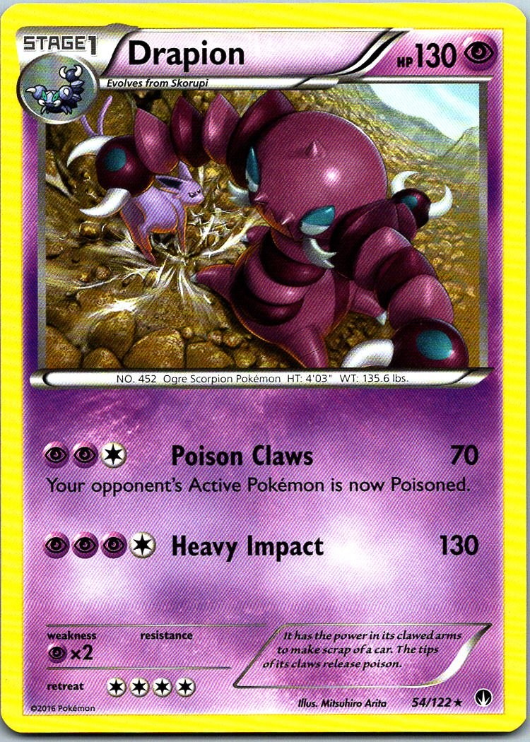 Drapion Rare XY - BREAKpoint 54/122 NM